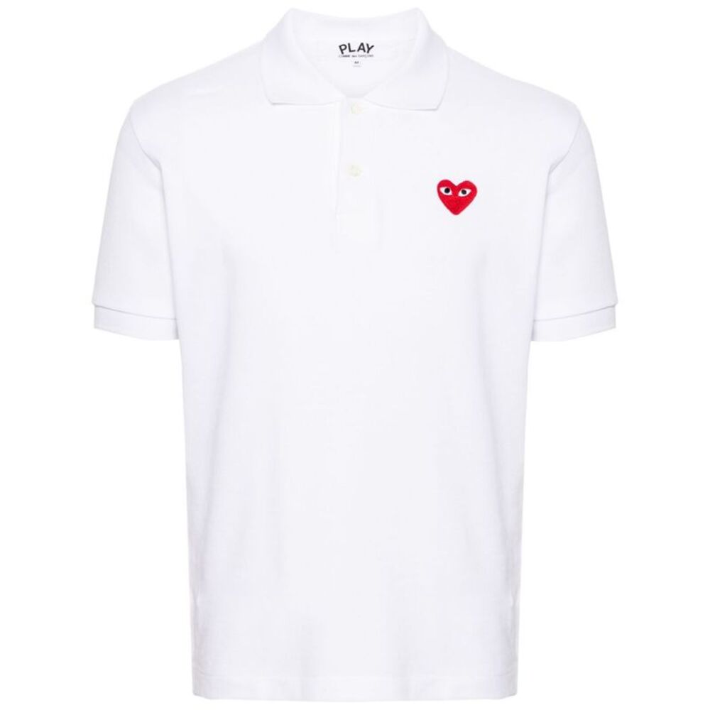 Comme Des Garçons Play Men Cotton Polo Shirt
